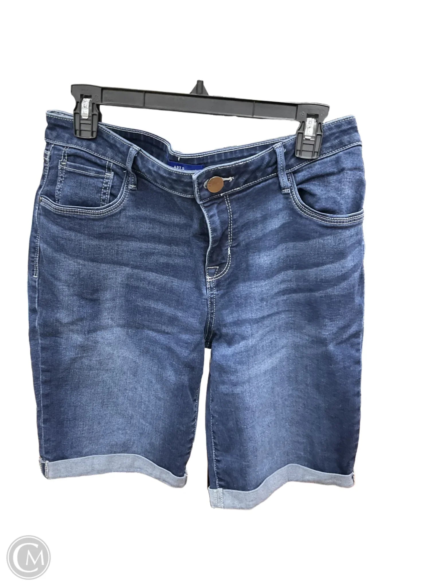 Men's Pants with Shallow PocketsShorts By Apt 9 In Blue Denim, Size: 12