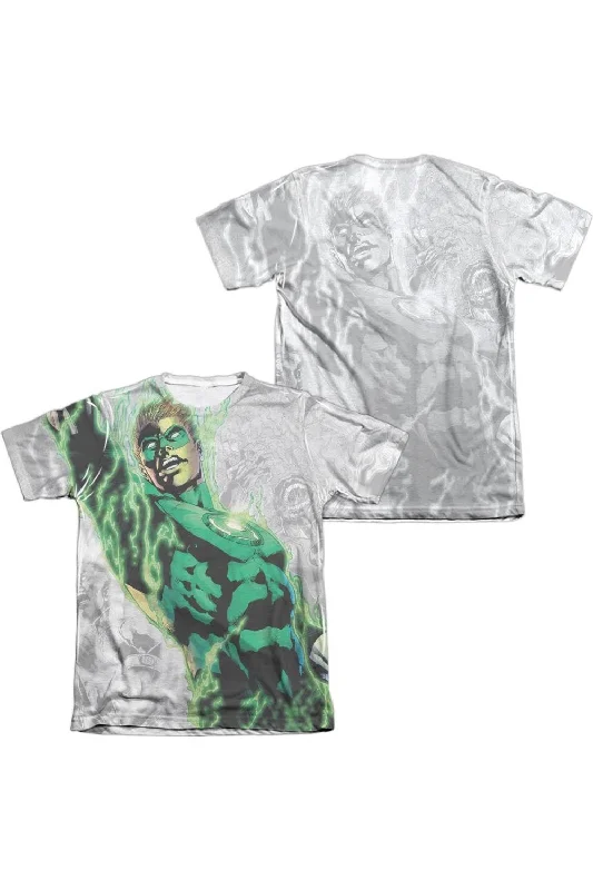 Men's Shirts with Abstract DesignsGreen Lantern Light Em Up (Front/Back Print) Adult Poly/Cotton Short Sleeve Tee / T-Shirt Men's Shirts with Abstract DesignsGreen Lantern Light Em Up (Front/Back Print) Adult Poly/Cotton Short Sleeve Tee / T-Shirt