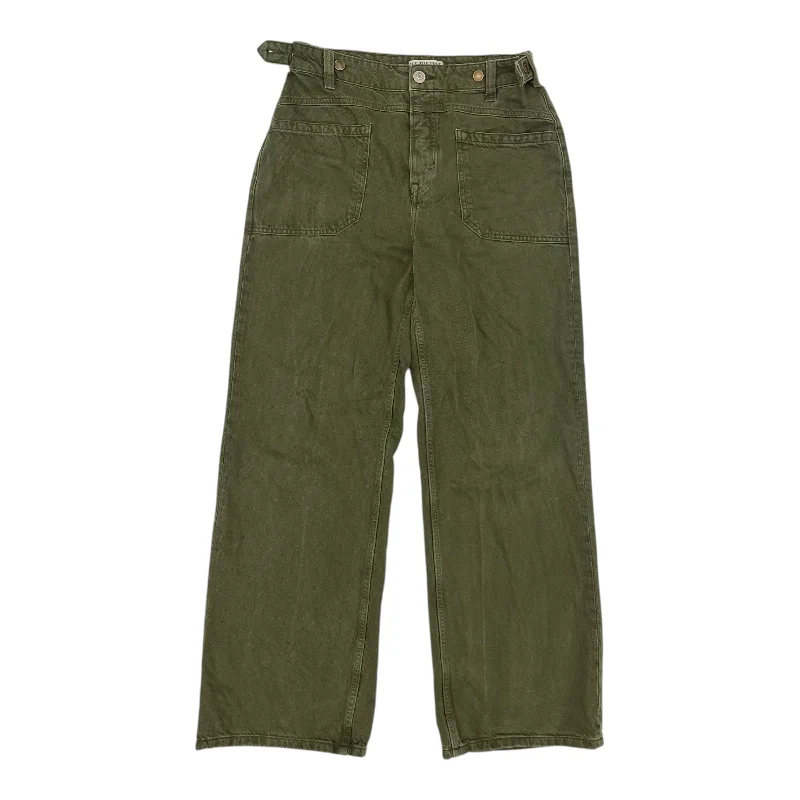 New Arrival Men's JeansJeans Wide Leg By We The Free In Green Denim, Size:2