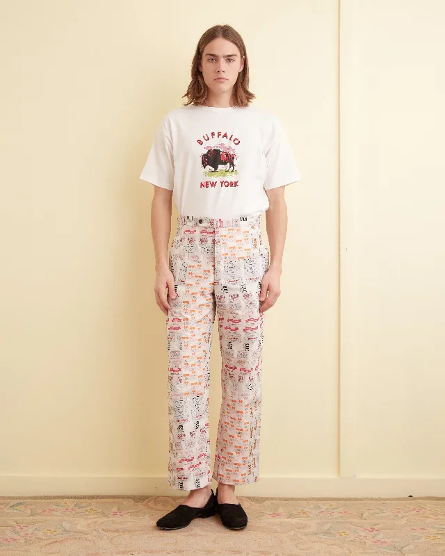 Men's Patterned Pants with StripesClinton Street Label Trousers