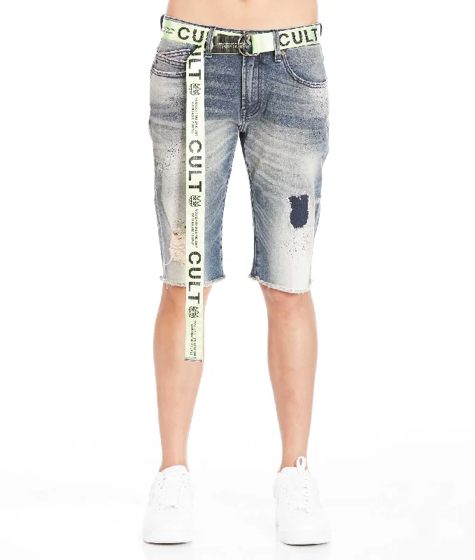 Men's Dress Pants for Special OccasionsBELTED ROCKER SHORT IN MOSS