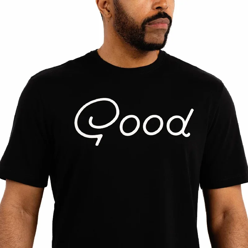 Men's Shirts with Embellished CollarsMen's T-Shirt In Black