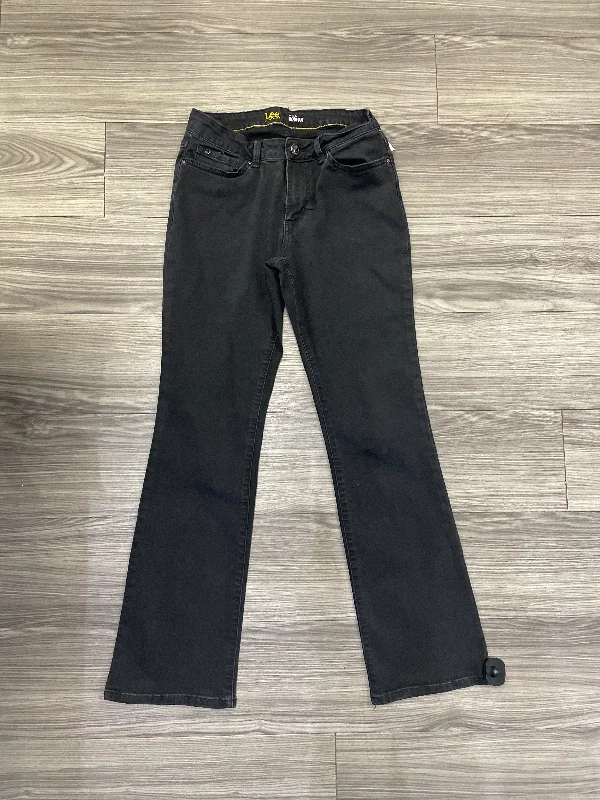 Cool Distressed Men's JeansJeans Boot Cut By Lee In Black, Size: 10