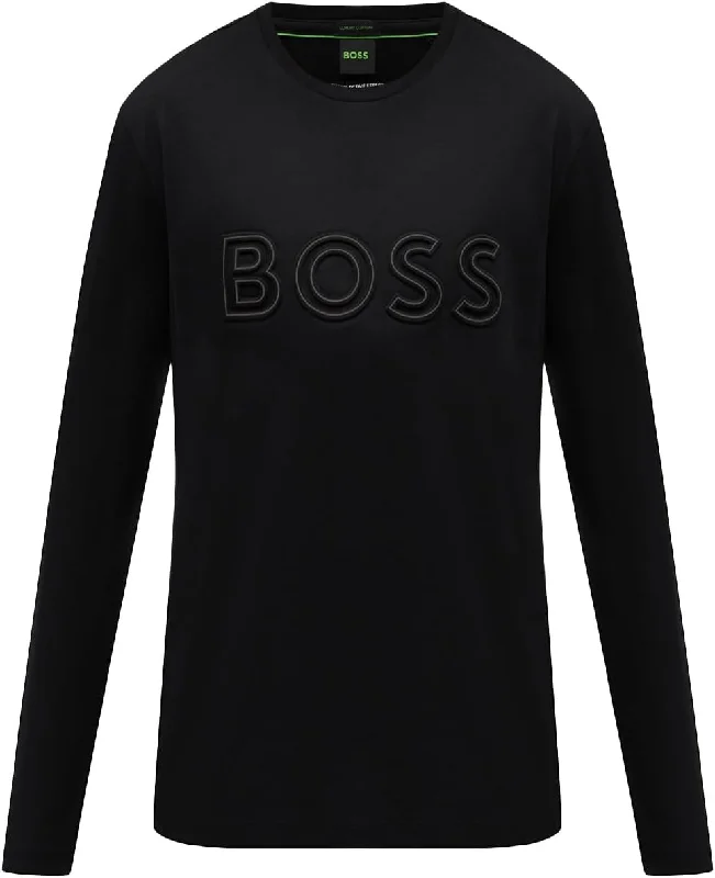 Men's Shirts with Pleated HemlinesHugo Boss Men's Togn 1 Crew Neck T-Shirt, Black