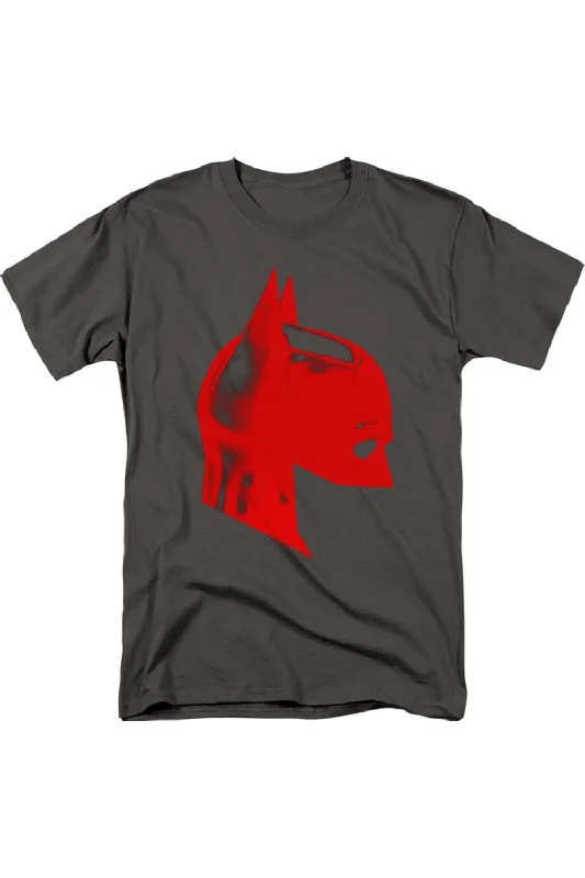Men's Shirts with Plaid PatternsThe Batman Face Mask Short Sleeve Adult Tee / T-Shirt