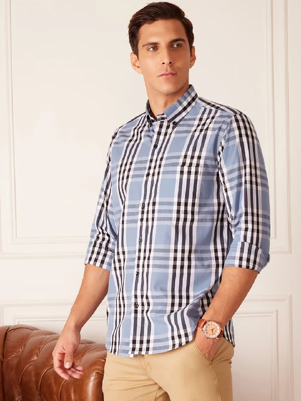 Men's Relaxed-Fit Shirts for Casual ComfortDENNISON Smart Tartan Checks Checked Button-Down Collar Cotton Casual Shirt Men's Relaxed-Fit Shirts for Casual ComfortDENNISON Smart Tartan Checks Checked Button-Down Collar Cotton Casual Shirt