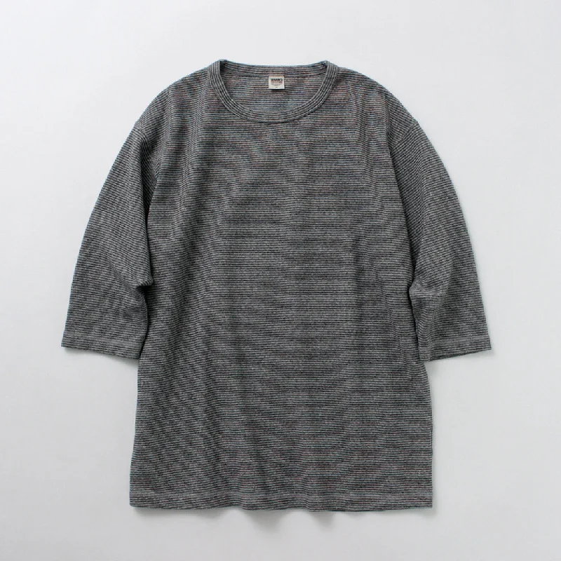 Men's Shirts with Button-Down PocketsBARNS / Heavy Spun Fraise 6.5 sleeve T-shirt