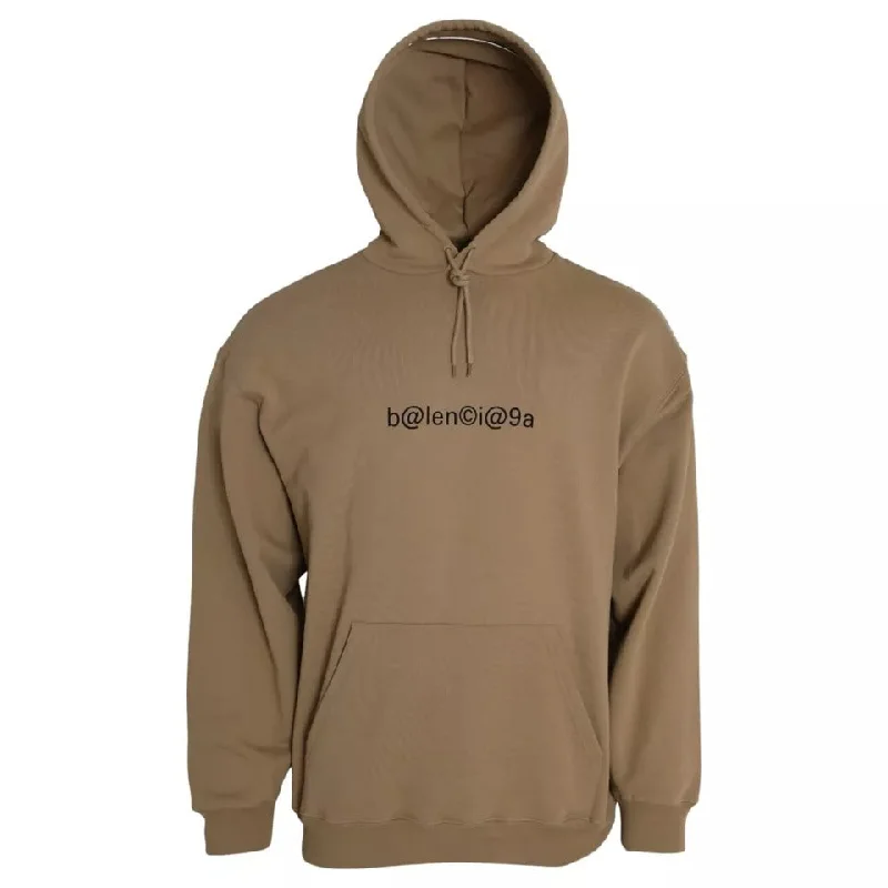 Balenciaga Cotton Symbolic Molleton Bouclette Hooded Men's Sweater (Pre-Owned)