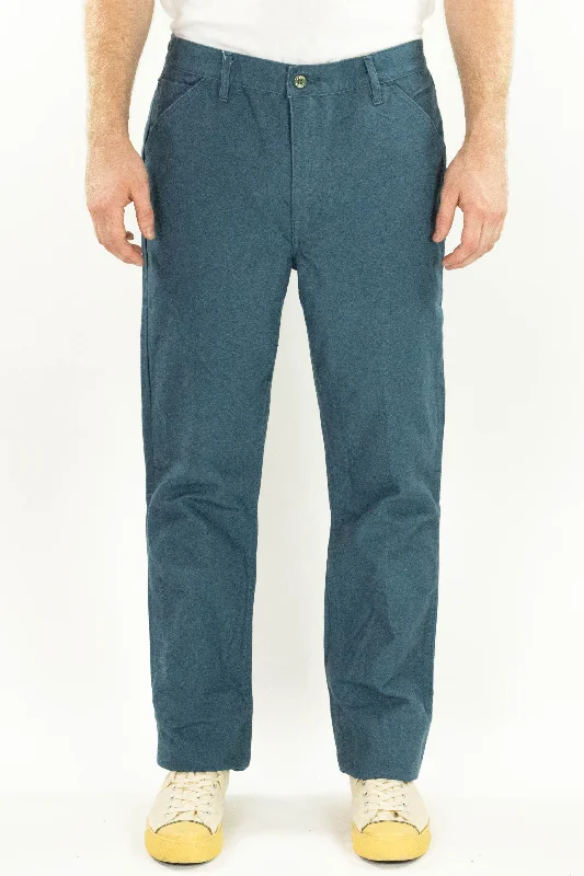 Men's Patterned Pants with ChecksSteel Blue Work Uniform Mt. Vernon Mills Duck Chino