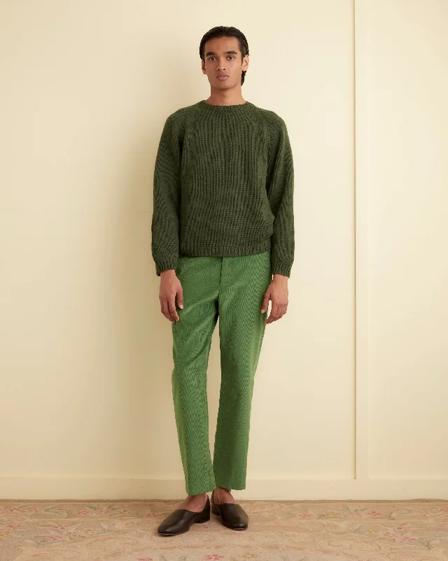 Men's Patterned Pants with Camouflage PrintsCorduroy Side Buckle Trousers