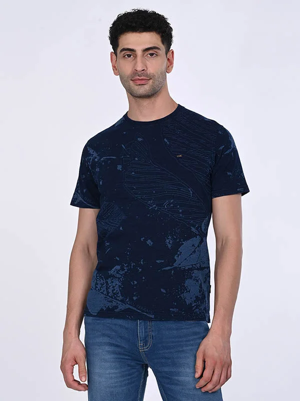 Men's Shirts with Geometric PatternsMen Printed Crew Neck T-Shirt
