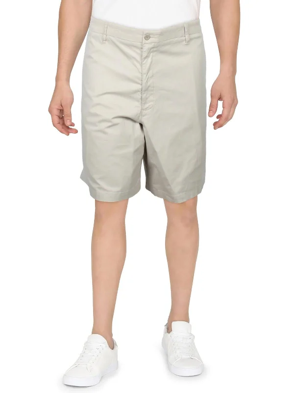 Men's Sports Pants for Active LifestylesBig & Tall Mens Hidden Pockets Mid Rise Khaki Shorts