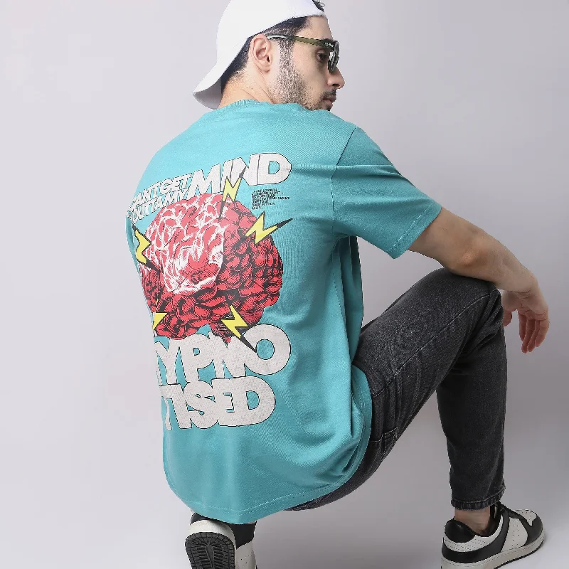 Men's Three-Quarter Sleeved TopsOversize Graphic T-Shirt