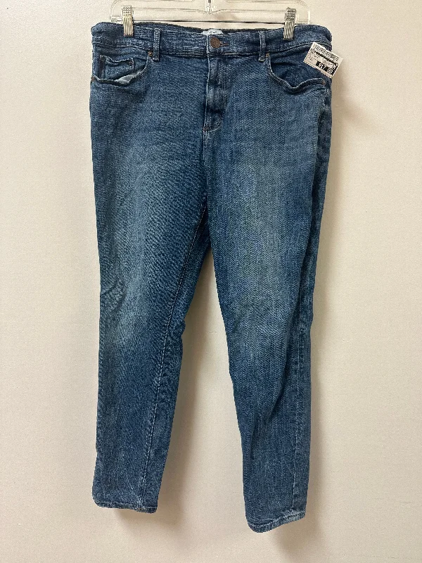 High-Waisted Bootcut Men's JeansJeans Skinny By Loft In Blue Denim, Size: 14
