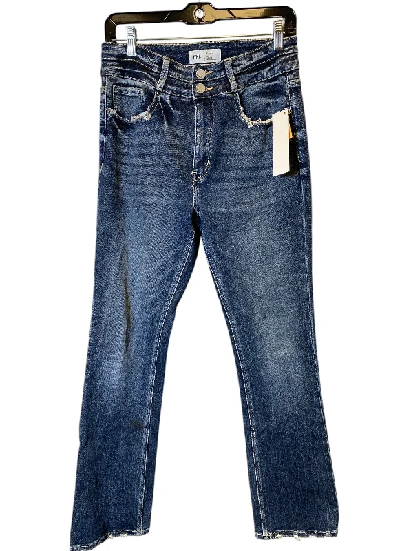 Relaxed-Fit Men's JeansJeans Flared By Bke In Blue Denim, Size: 8