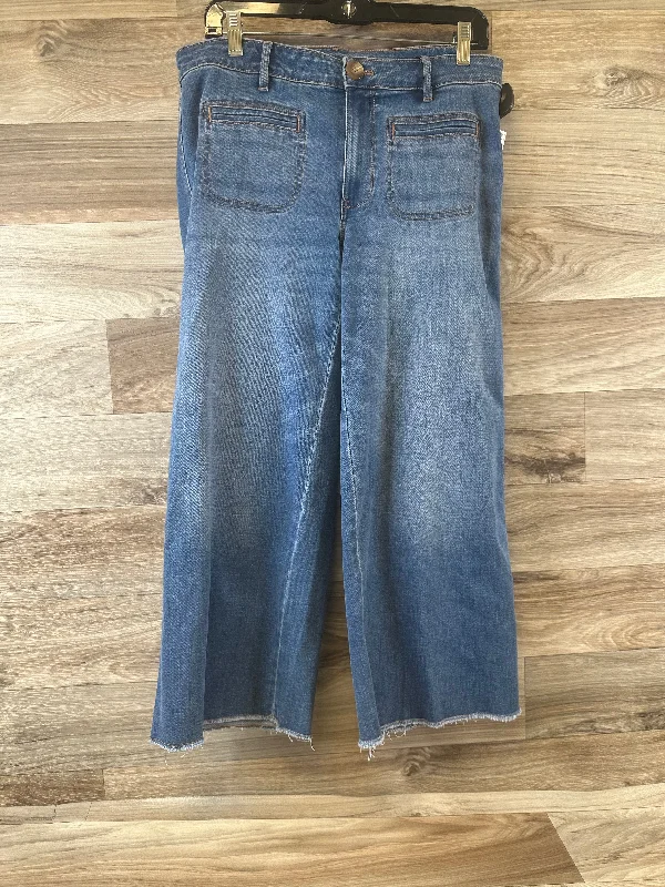 Wash and Wear Men's JeansJeans Wide Leg By J. Jill In Blue Denim, Size: 10