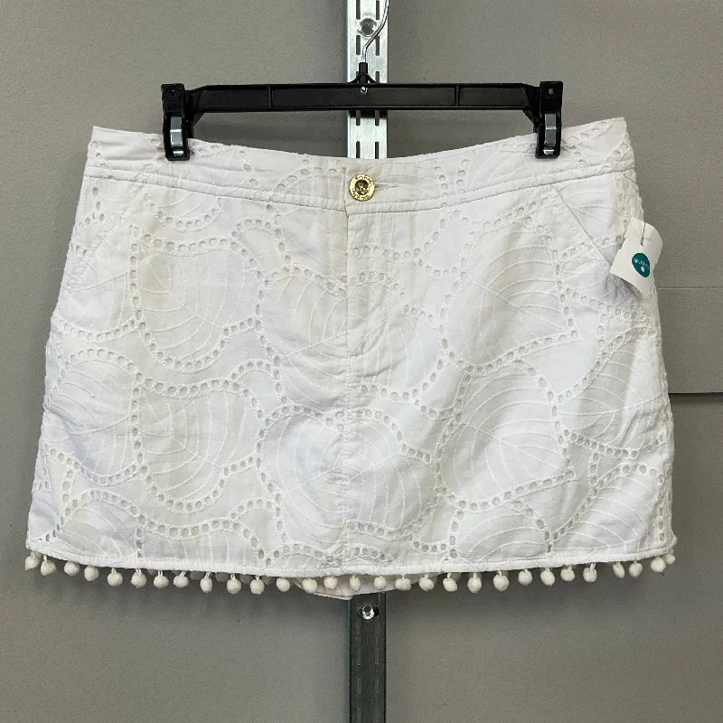 Men's Pants with Embroidered DesignsSKORT by LILLY PULITZER In WHITE, Size: 4