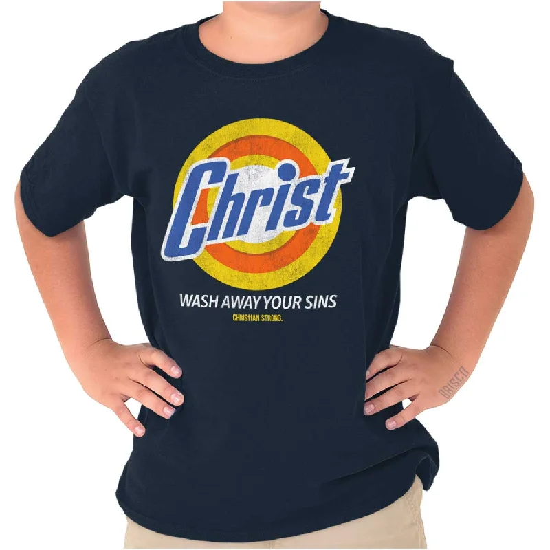 Men's Color-Blocking Shirts for a Statement LookChrist Detergent Youth T Shirt