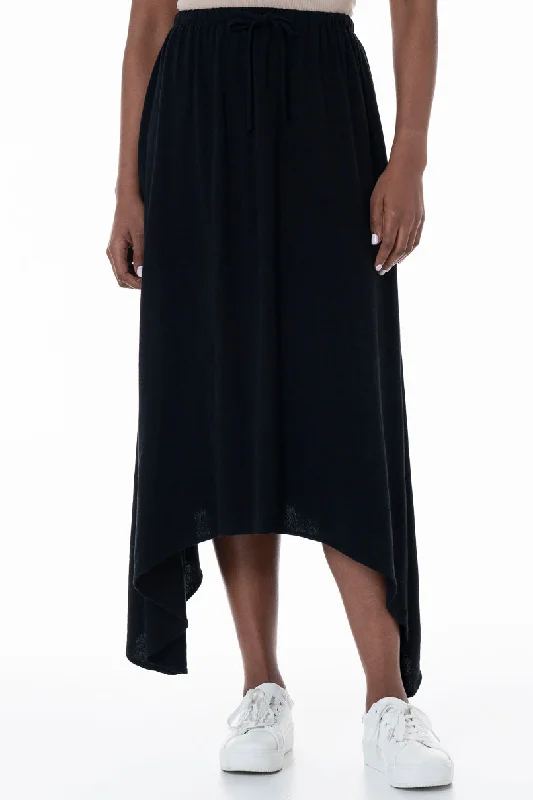 Men's Corduroy Pants for FallHanky Hem Skirt _ 152029 _ Black