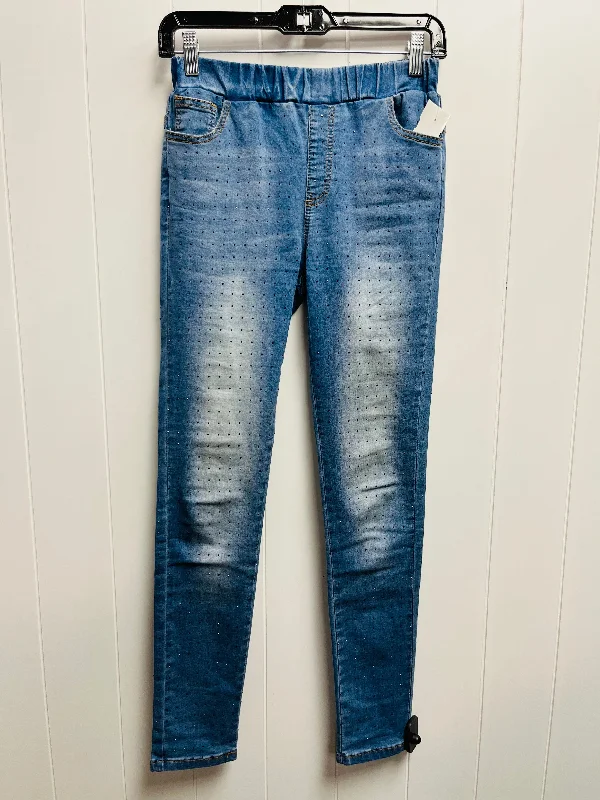 Men's Jeans with Fashionable RipsJeans Skinny By Vocal In Blue Denim, Size: S