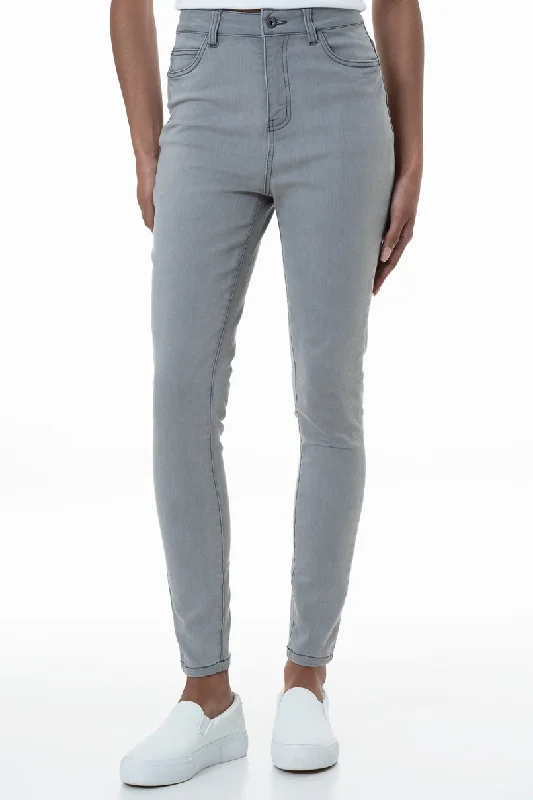 Men's Low-Waisted Pants for a Casual VibeRf09 Hi-Waisted Skinny Jeans _ 151012 _ Grey Wash