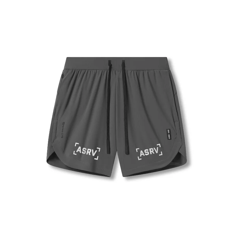 Men's Pants with Patchwork Patterns0823. Tetra-Lite® 7" Linerless Short - Space Grey "Bracket"