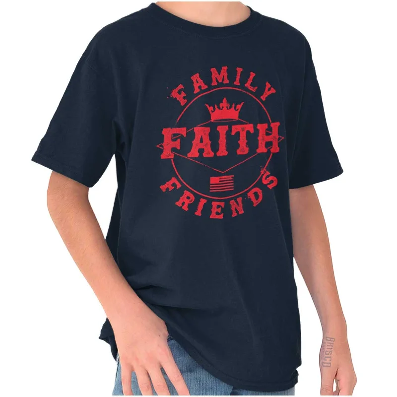 Men's Rugby Shirts for a Sporty LookFaith Family Friends Youth T Shirt