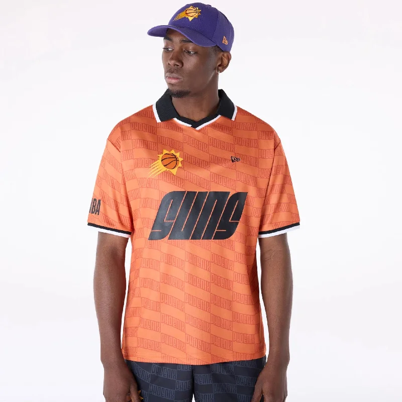 Men's Casual Shirts for Everyday WearPhoenix Suns NBA Soccer Med Orange Oversized T-Shirt