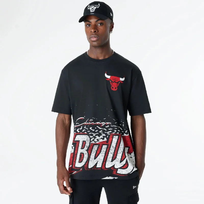 Men's Shirts with Wrinkle-Resistant FabricChicago Bulls Sport Classic Black T-Shirt