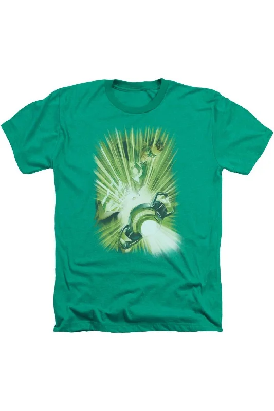 Men's Shirts with Short PlacketsGreen Lantern Lanterns Light Adult Heather Tee / T-Shirt