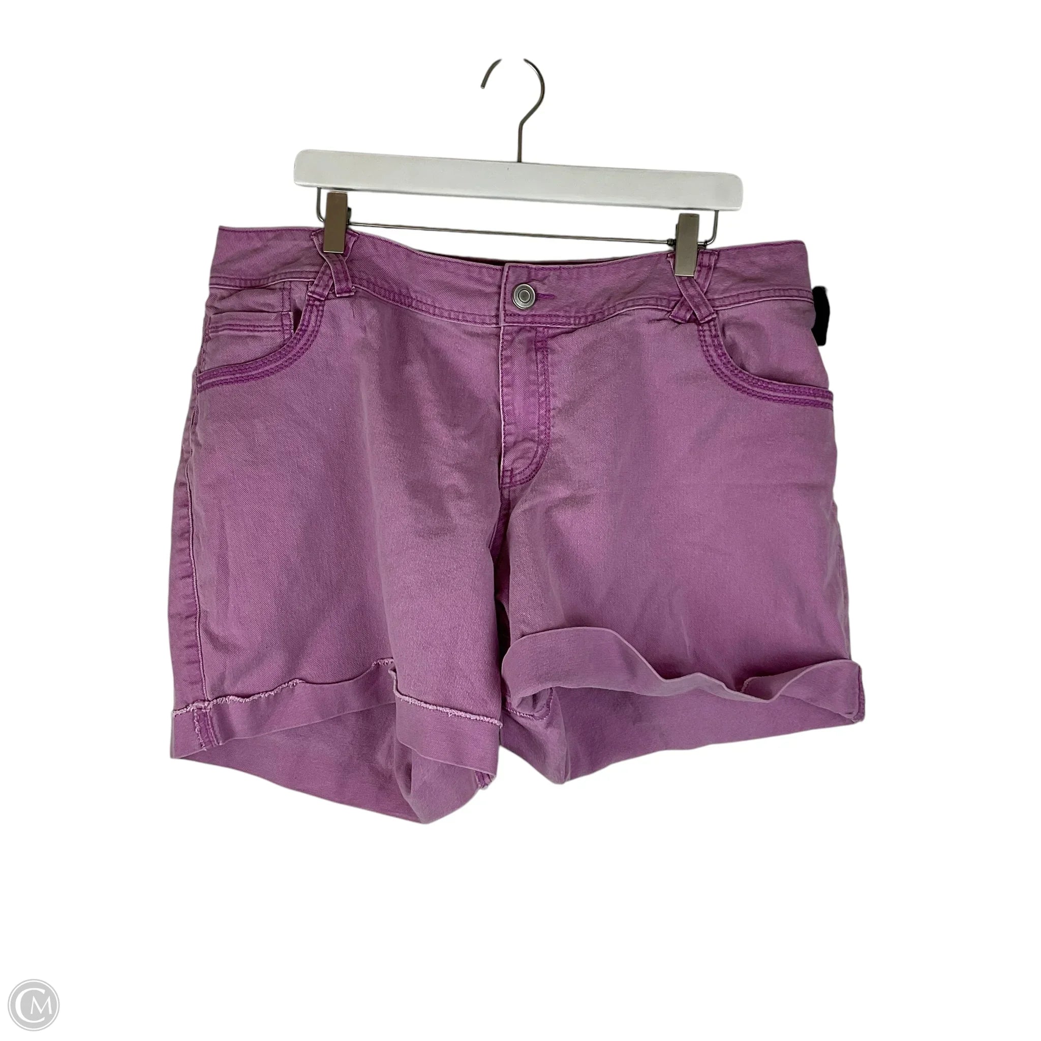 Men's Pants with Shallow PocketsShorts By Lane Bryant In Purple, Size: 20