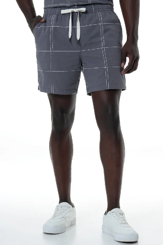Men's Pants with Flap PocketsPull On Shorts _ 154550 _ Charcoal