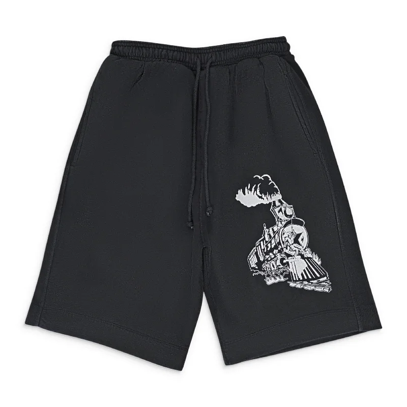Layered Men's OverallsTRAINING BLACK SWEATSHORTS