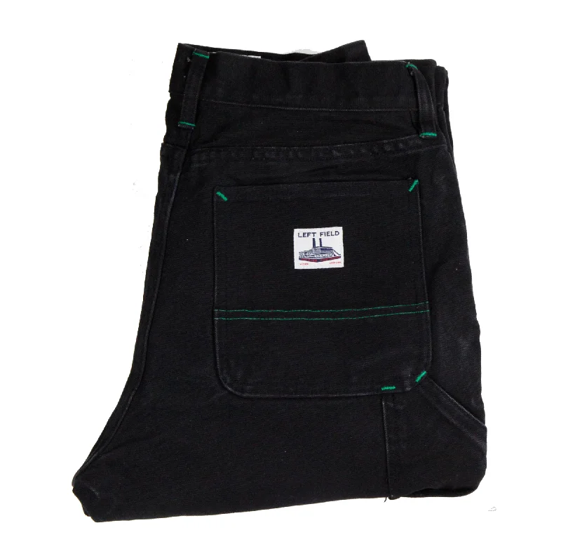 Men's Pants with Contrast Fabric PanelsBlack Mt Vernon Duck Double Knee Work Uniform  Chino