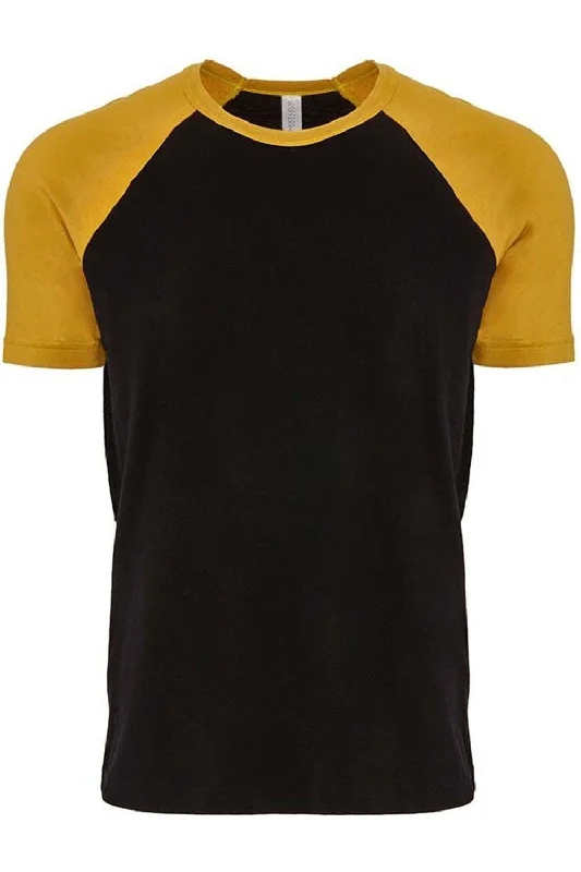 Men's Shirts with Appliqué DetailsNext Level Unisex Cotton Raglan T-Shirt