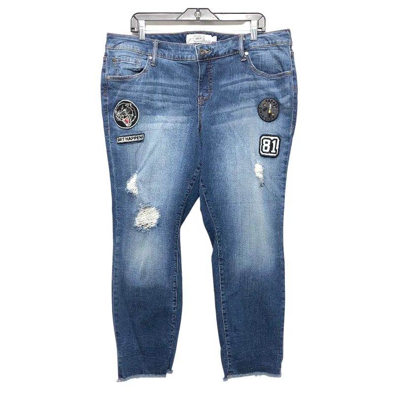 Inexpensive Rip and Tear Men's JeansJeans Boyfriend By Torrid In Blue Denim, Size:18 Inexpensive Rip and Tear Men's JeansJeans Boyfriend By Torrid In Blue Denim, Size:18