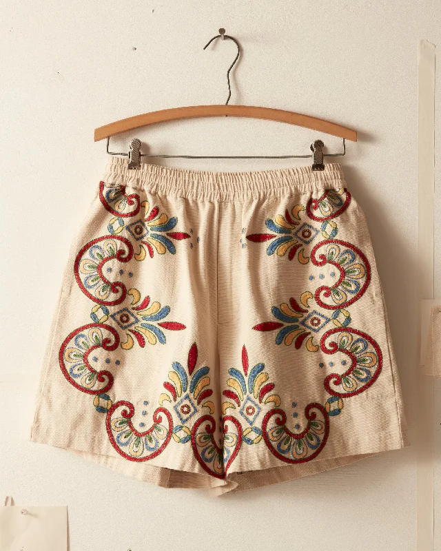 Men's Pants with Antimicrobial TreatmentEmbroidered Carnival Shorts