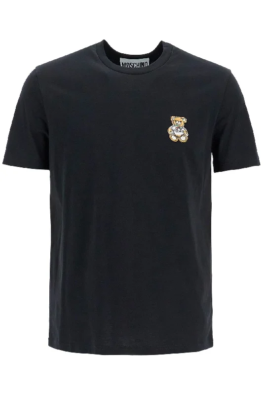 Men's Shirts with Abstract DesignsMoschino Men's Teddy Bear Patch T-Shirt With