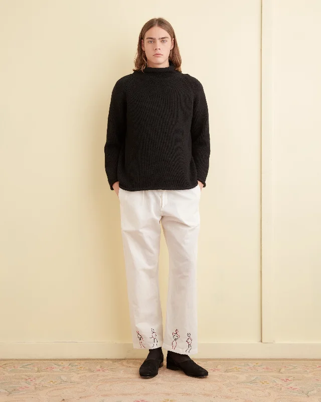 Versatile Men's ShortsEmbroidered Blackjack Pajama Pants