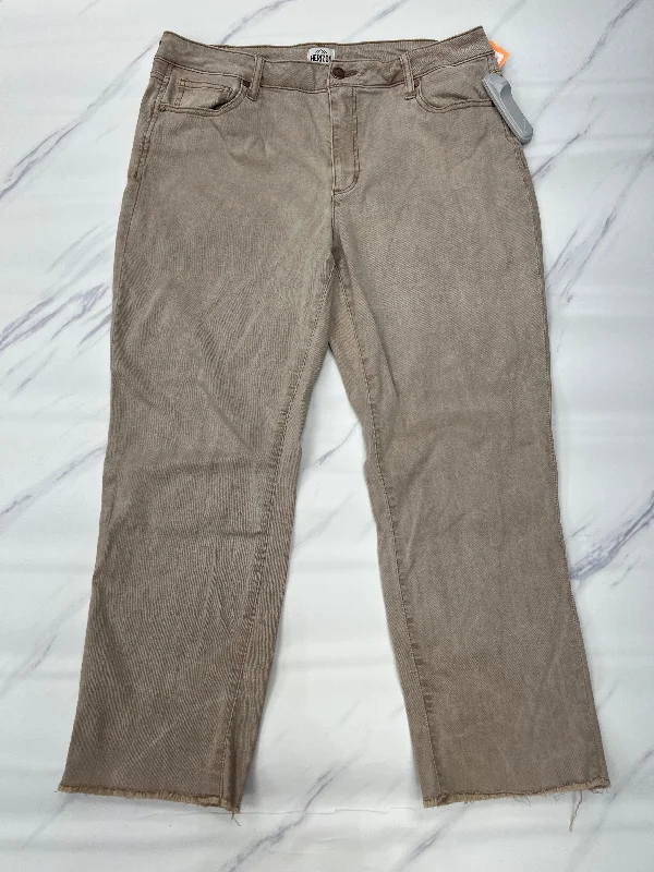 Zip-Fly Men's JeansJeans Straight By Cmc In Tan, Size: 14