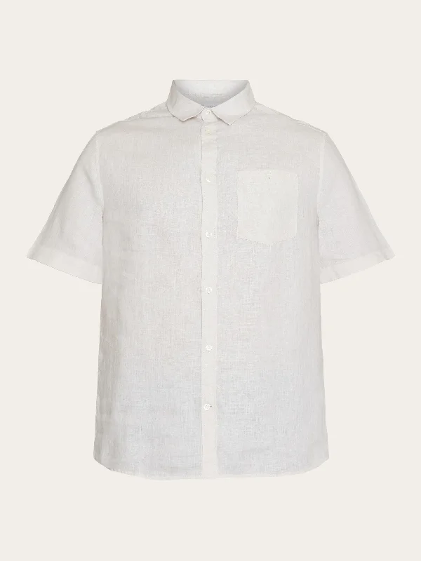 Men's Skinny-Fit Shirts for a Trendy LookCustom fit linen short sleeve shirt - Light feather gray Men's Skinny-Fit Shirts for a Trendy LookCustom fit linen short sleeve shirt - Light feather gray