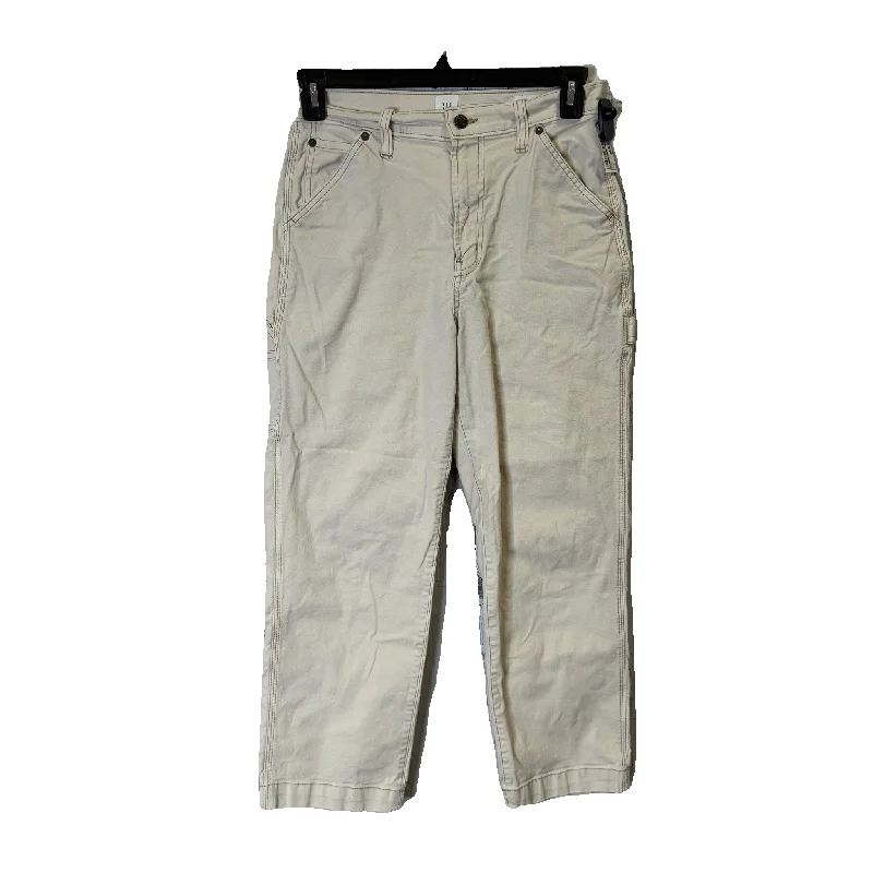 Men's Jeans with Fashionable RipsJeans Straight By Gap In Cream, Size: 6