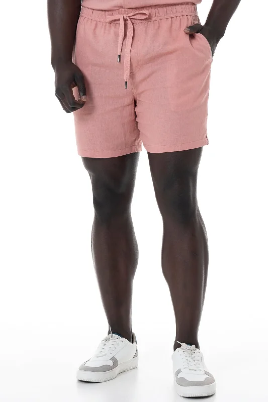Men's Yoga Pants for FlexibilityPull On Shorts _ 151871 _ Blush