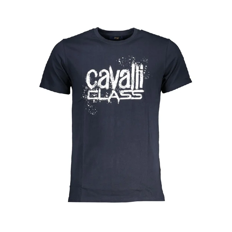 Men's Shirts with Logo EmbossmentsCavalli Class  Cotton Men's T-Shirt