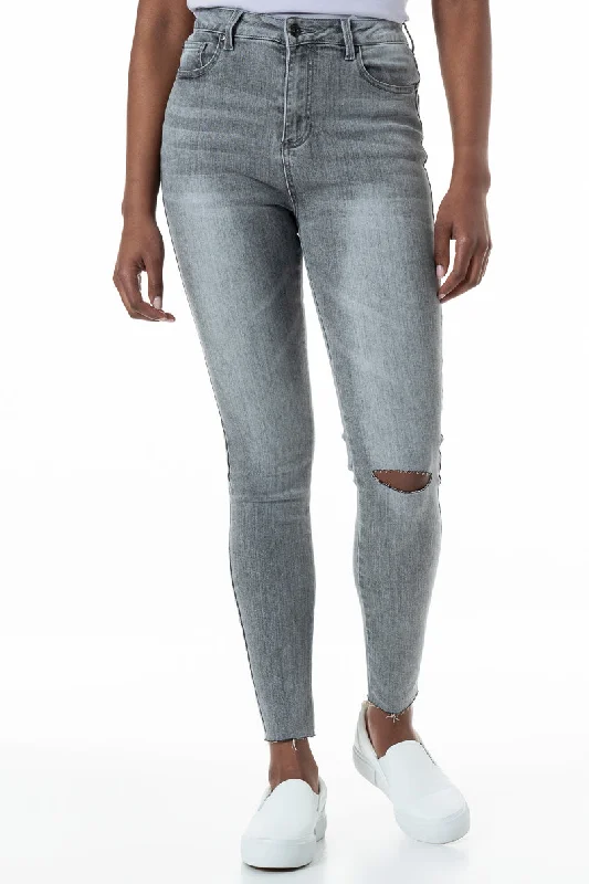 Men's Elastic-Waisted Pants for Easy MovementRf05 Hi-Rise Skinny Jeans _ 152638 _ Grey Wash