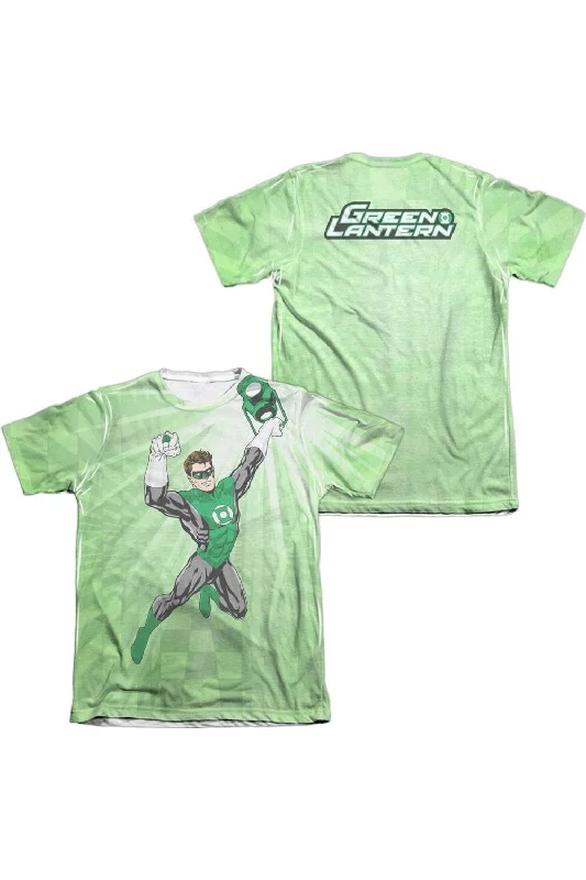 Men's Shirts with Custom MonogramsGreen Lantern Dynamic (Front/Back Print) Adult 65/35 Poly/Cotton Short Sleeve Tee / T-Shirt