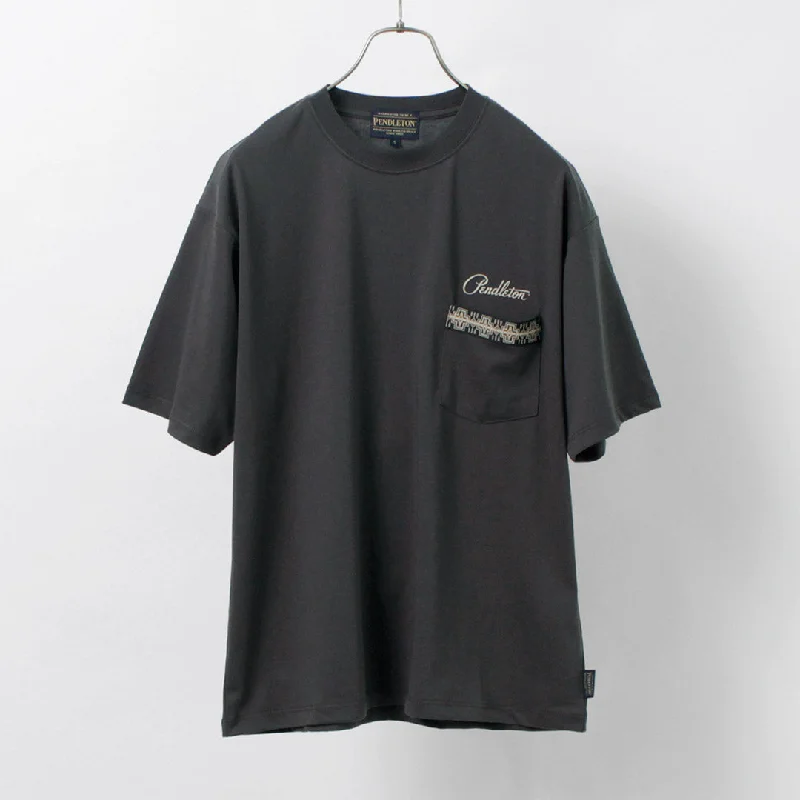 Men's Shirts with Raw-Edge HemlinesPENDLETON / Back Print Pocket T-Shirt