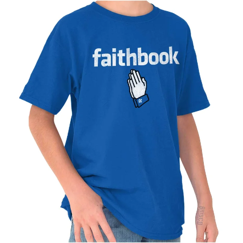 Durable Men's Work ShirtsFaithbook Christian Youth T Shirt