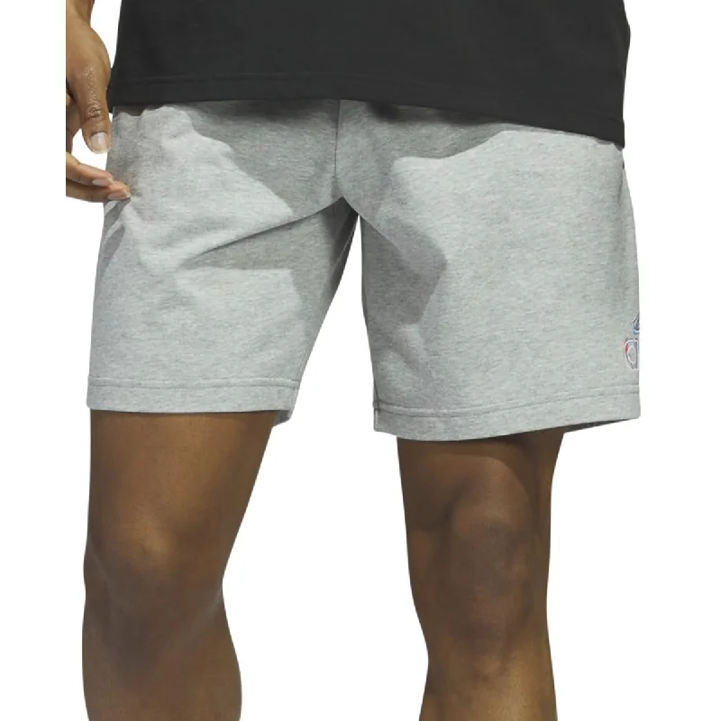 Men's Pants with Embroidered DesignsMens Jersey Short Flat Front