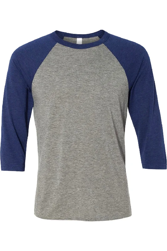 Men's Shirts for HikingCanvas Mens 3/4 Sleeve Baseball T-Shirt